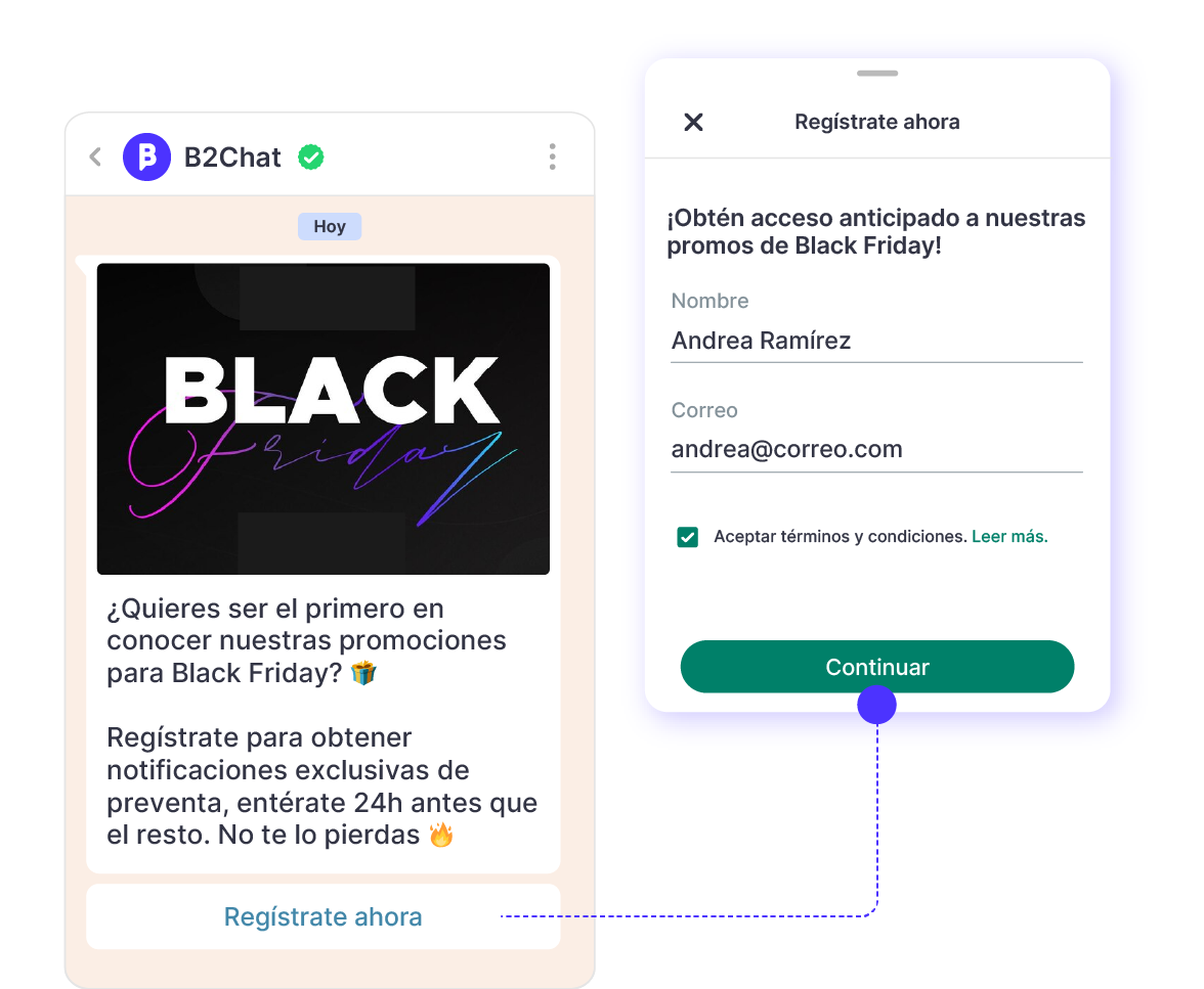 envió masivo de whatsapp para black friday