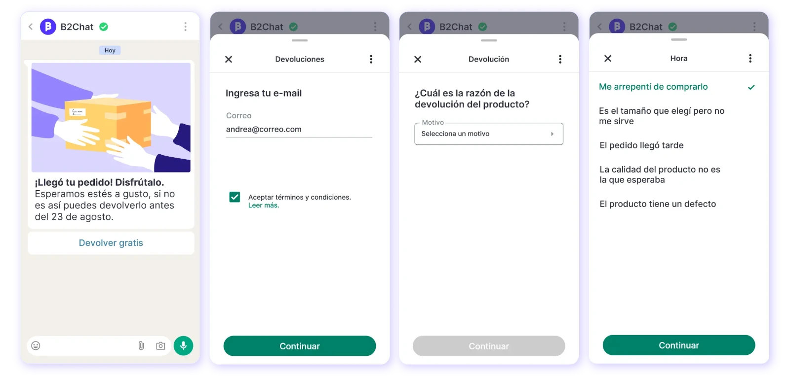 envió masivo whatsapp notificaciones