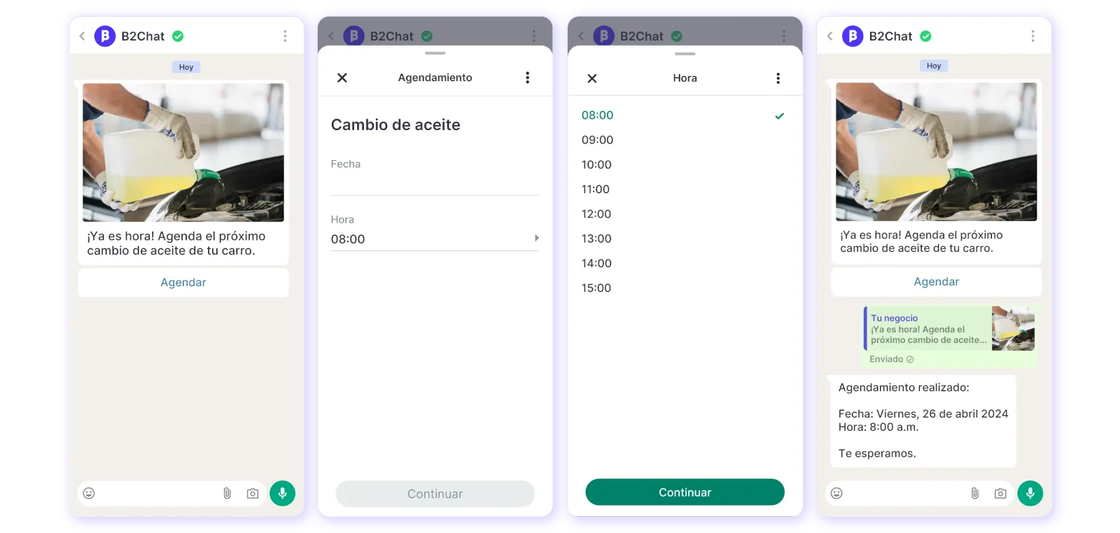 envió masivo de whatsapp upselling